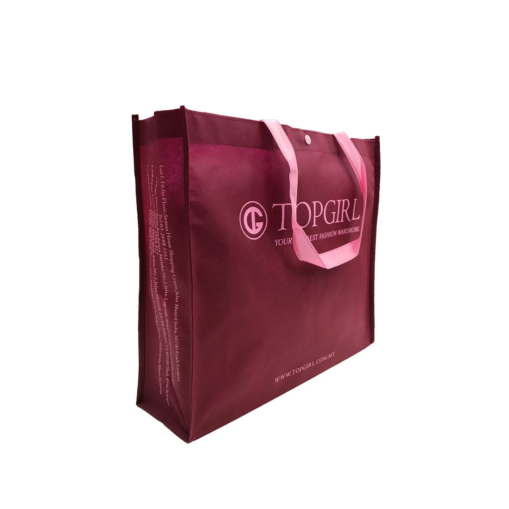 Topgirl Premium Ready Stock Non Woven Easy Carry Recycle Bag Shopping Bag Tote Bags Shopping Beg Shopping Bag Ironless Shopee Malaysia