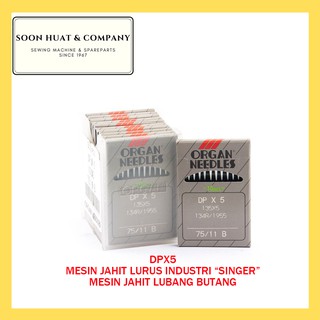【ORGAN】DPX5 Jarum Mesin Jahit Lurus Industri / Needle Industrial Sewing Machine DPX5