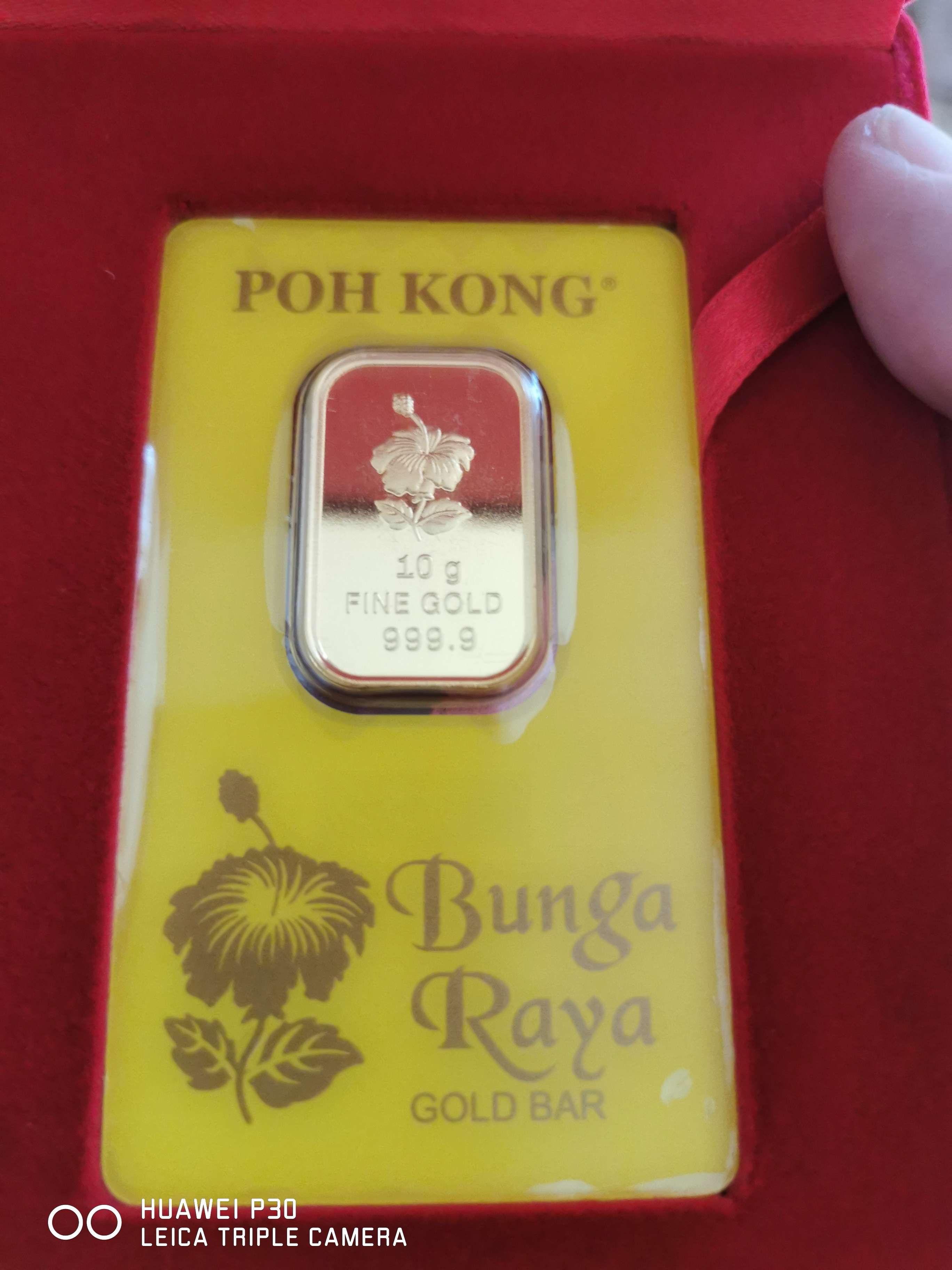 POH KONG 999.9 Gold Bunga Raya Bar (10g) Shopee Malaysia