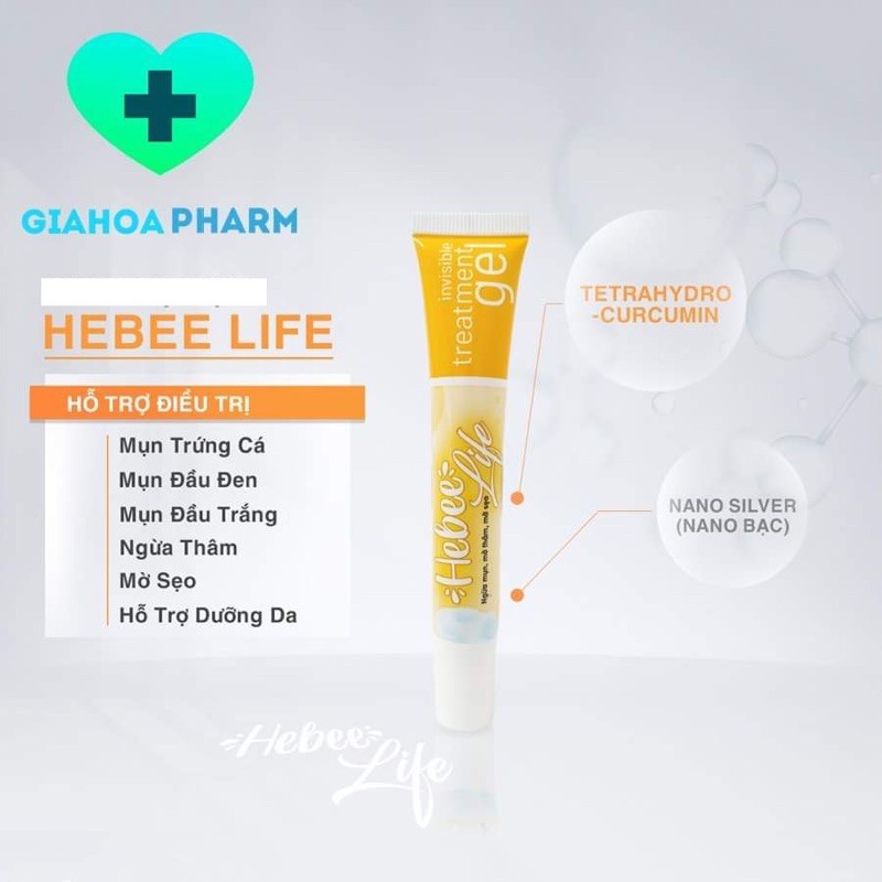 Hebee Life anti-acne, dark spots, scar fading Gel - 20g tube