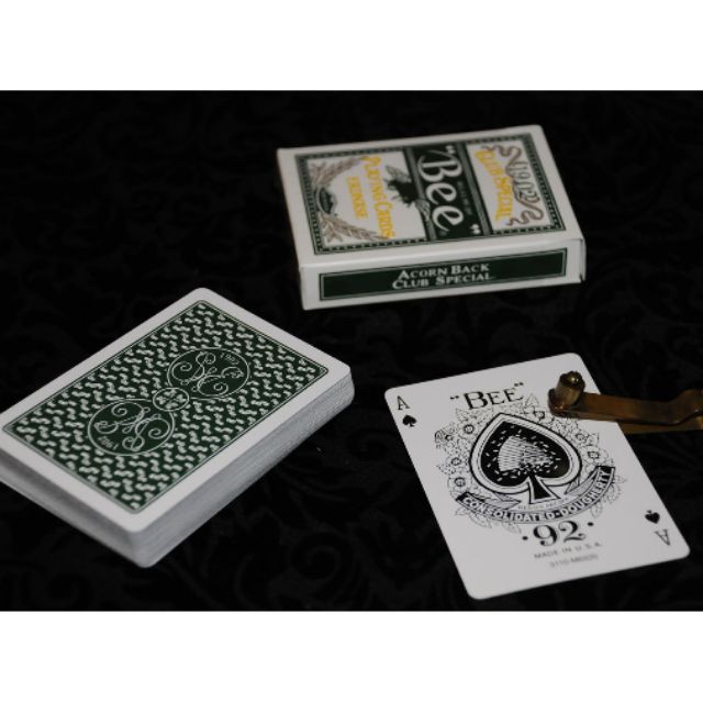 1 Deck Bee Black Acorn Back Playing Cards Erdnase 1902 Cambric for sale online 