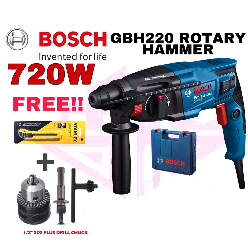 EEHIONG1977 BOSCH GBH220 PROFESSIONAL ROTARY HAMMER (GBH 220) SMALLER