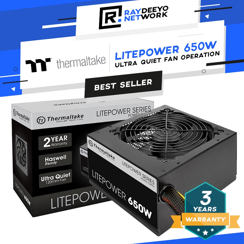 PSU Thermaltake Litepower 650W RGB (LTP-650AL2NK) - Máy Tính Biên Hòa