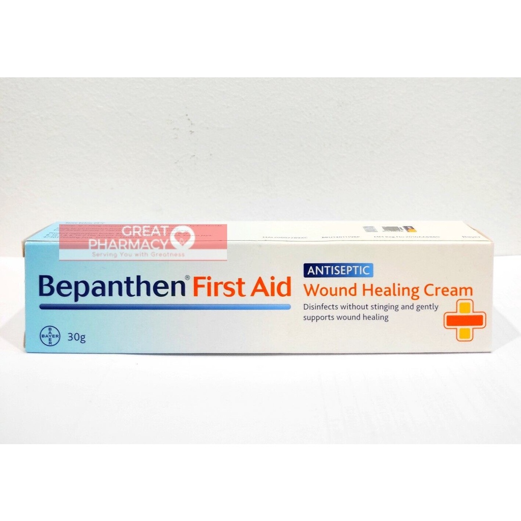 Bepanthen First Aid Antiseptic Wound Healing Cream 30g Shopee Malaysia
