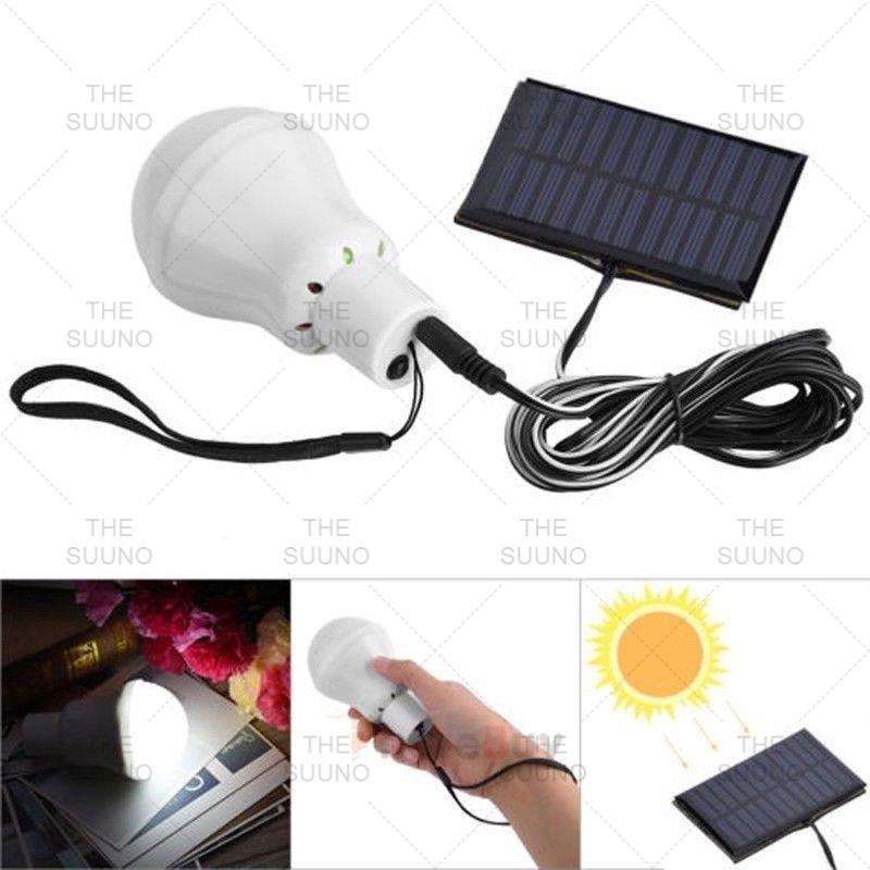15W Portable Solar Powered Energy Lamp Light 5V LED Bulb for Outdoors Camping Light Indoor Lamp