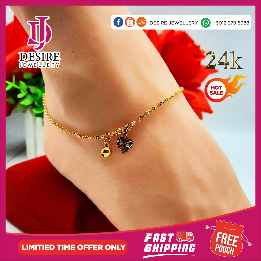 Buy Mfs Desire Emas Korea 24k Gelang Tangan Dewasa Gila Gila Kaki Seetracker Malaysia