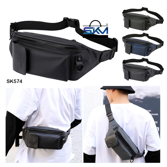 SKM Casual Waterproof Chest Multifunctional Crossbody Pouch Waist Bag ...