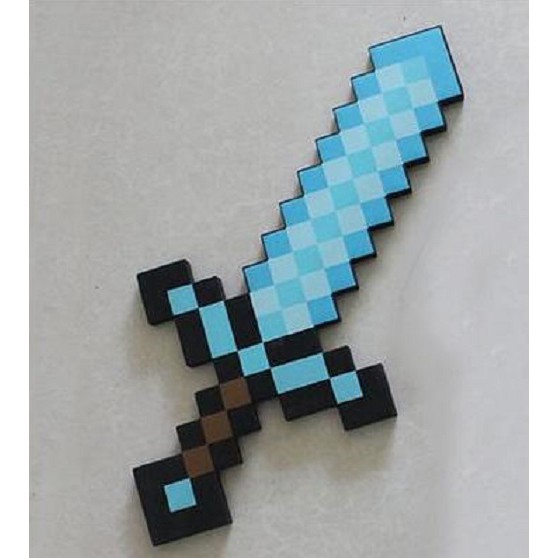 Minecraft Eva Foam Steve Creeper Diamond Pick Axes Gun Hamaxe Swords Model Kids Toys Brinquedos Cosplay Collections