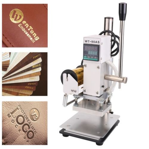 Hot Foil Stamping Machine Digital Embossing PVC Leather Bronzing ...