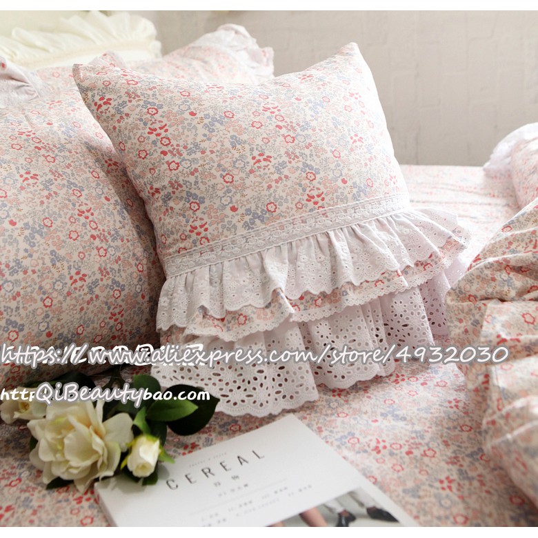 Details about   Luxury Khaki European Embroidery Cushion Cover Ruffles Lace Pillow Cover Case 