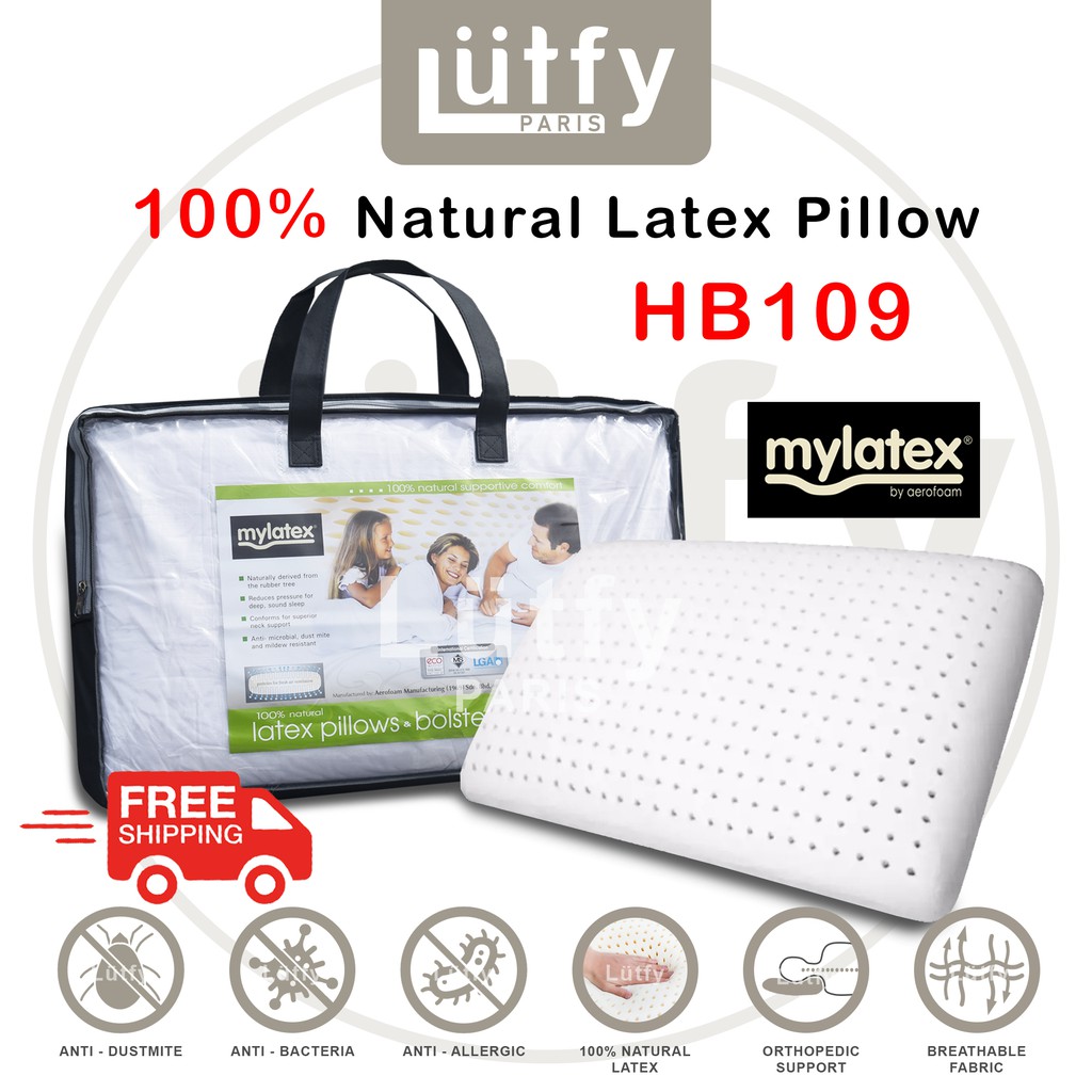 **High Quality**Mylatex 100 HB109 Natural Latex Pillow Bantal with Air