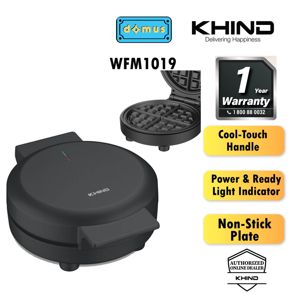 Khind Non-Stick Coating Waffle Maker - WFM1019