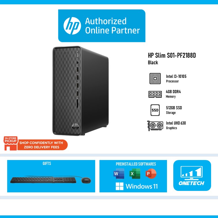 HP Slim S01PF2007D / S01PF2188D / S01PF2042D / S01PF2043D Desktop