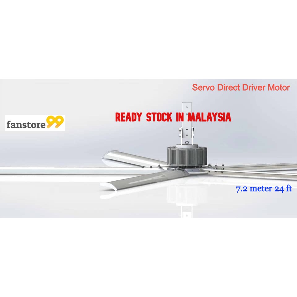 [READY STOCK]HVLS Big Ceiling Fan Big Giant Fan 7.2meter 24 feet HVLS