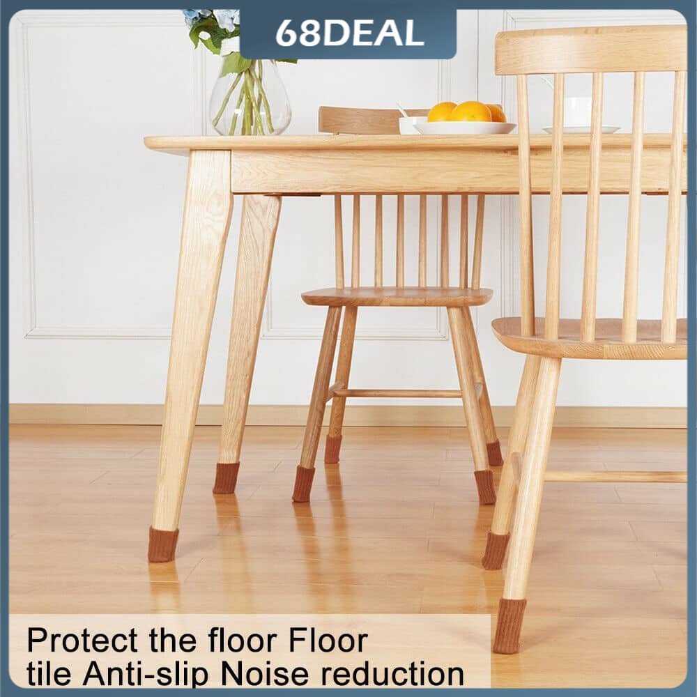 [Johor Stock] Chair leg cover Table leg cover Antislip knitted