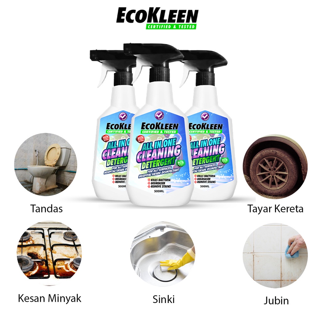 Eco Kleen All In One Anti Bacteria Cleaning Detergent Ready To Use