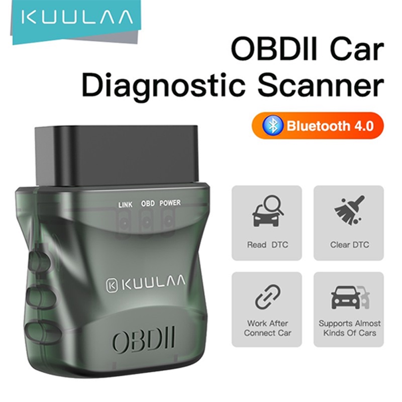 shopee: KUULAA ELM327 V1.5 OBD2 Scanner Bluetooth 4.0 OBD 2 Car Diagnostic Tool for IOS Android PC ELM 327 Scanner OBDII Reader (0:0::;0:0::)