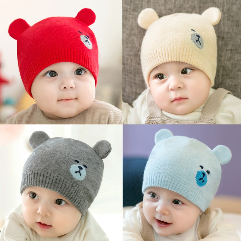 woolen baby topi