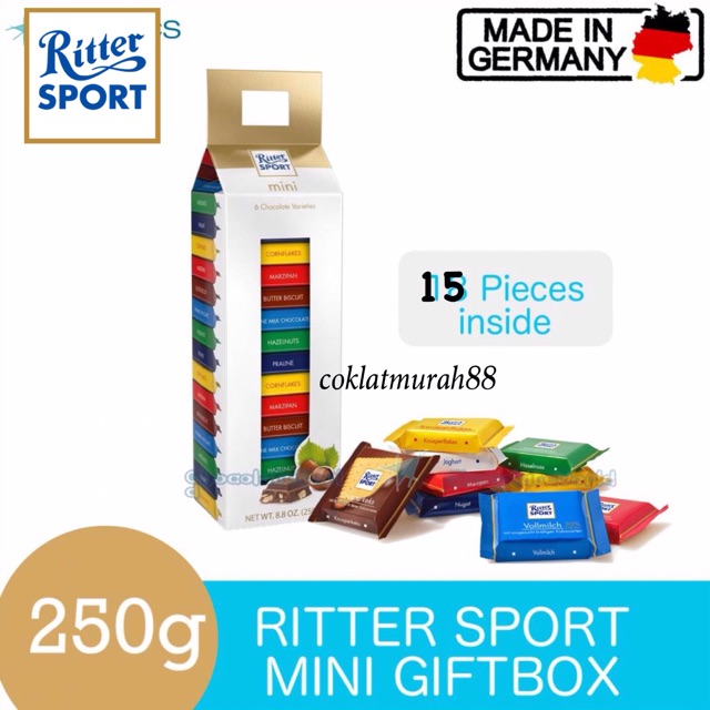 Ritter Sport Mini Gift box 250g Shopee Malaysia