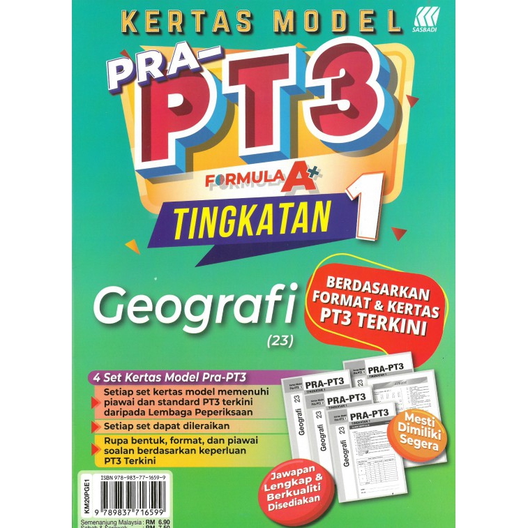 Geografi Tingkatan 1 Kertas Model Pra Pt3 Formula A 2020 Shopee Malaysia