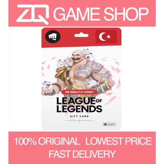 [🇹🇷TR] PC LOL Turkey League of Legends Valorant Riot Point Card Credit Code 19-150 TL TRY (⚡Fast)