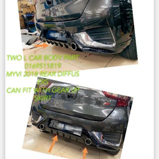 Perodua Myvi 2018 2019 Q5 C-Shape LED Rear Bumper Brake 