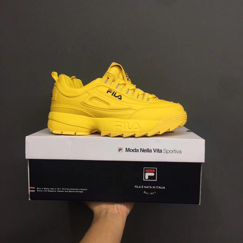 sun yellow fila disruptor