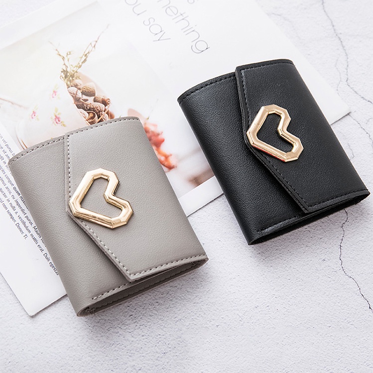BABAG Small Wallet for Women PU Leather Trifold Purse with ID Window ALS202