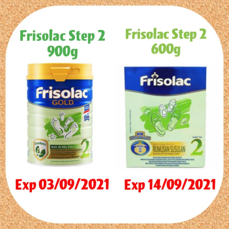 Frisolac Step 2 900g 600g Frisolac Step 1 900g 600g