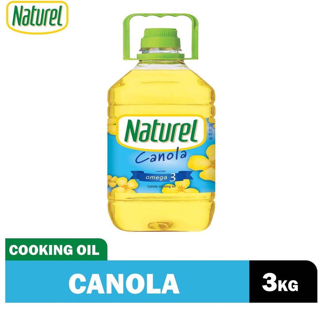 Naturel Canola Oil With Omega 3, Contain Plant Based DHA, Lower in