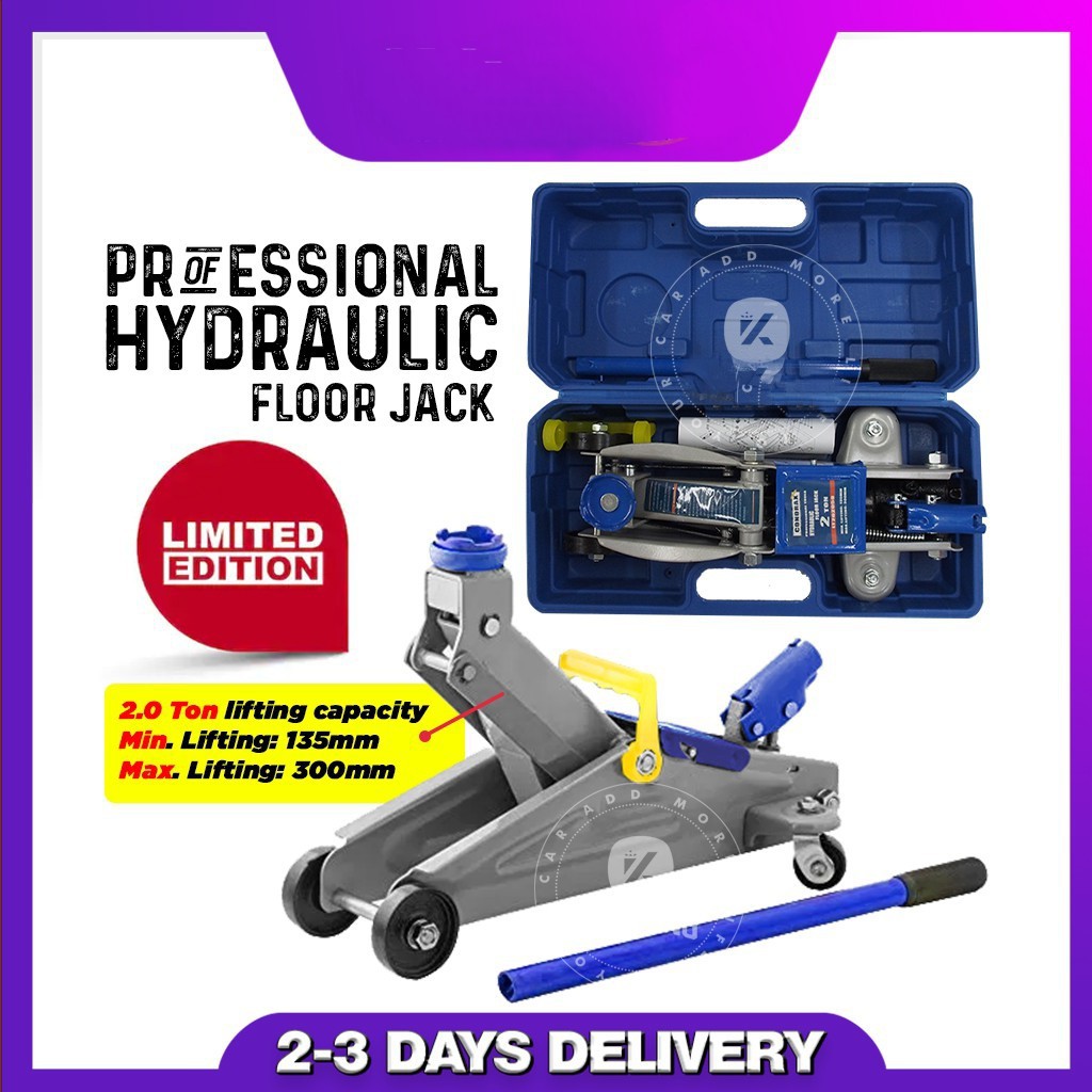 [Free Shipping] 2 Ton Hydraulic Portable Floor Jack With Box (Jack