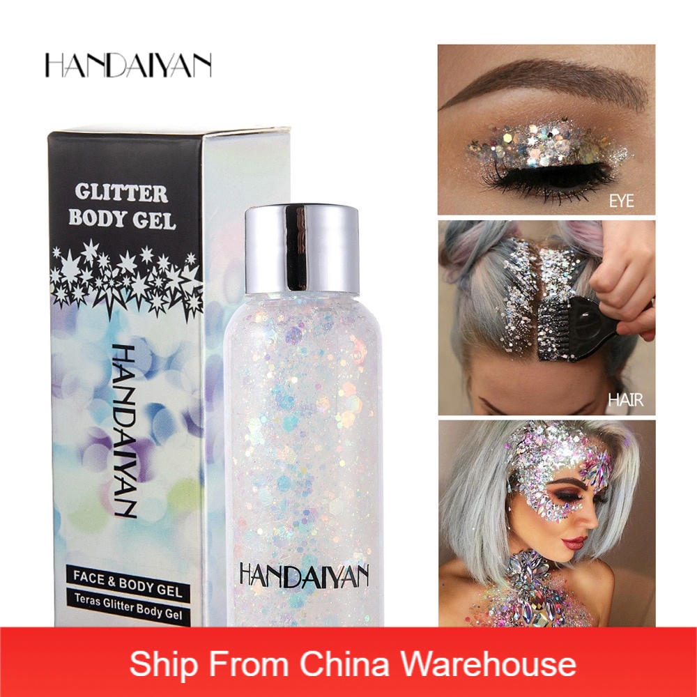 HANDAIYAN 30g 1PC Glitter Eyeshadow Palette Glitter Body Gel Mermaid