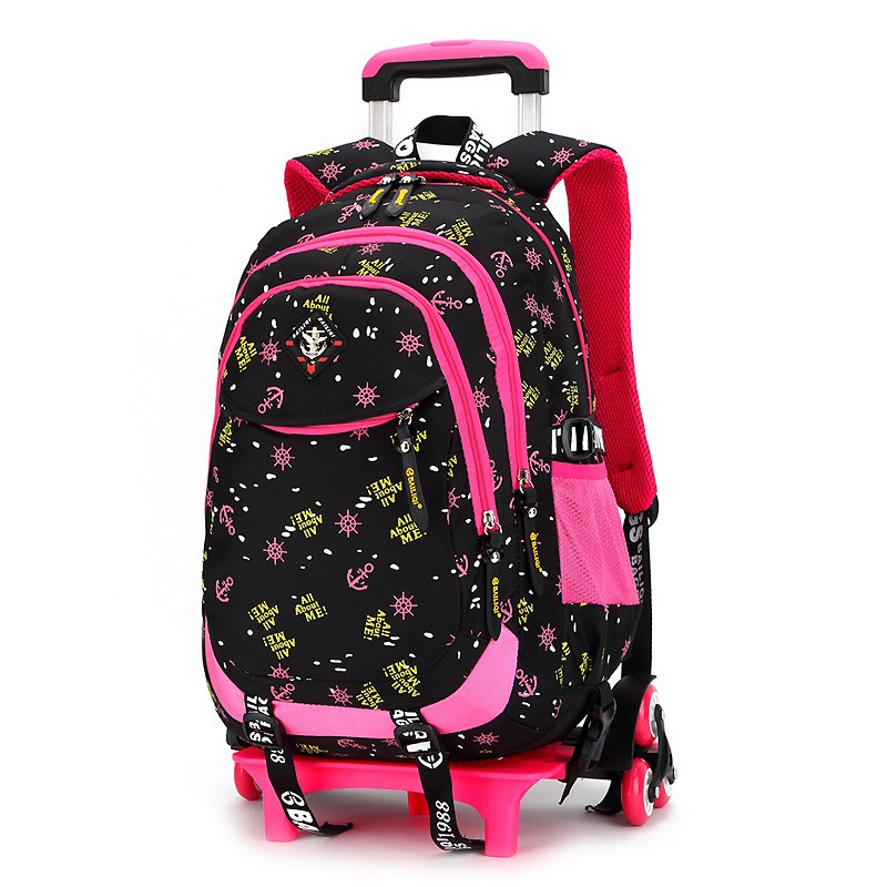 school bag with wheels for girls