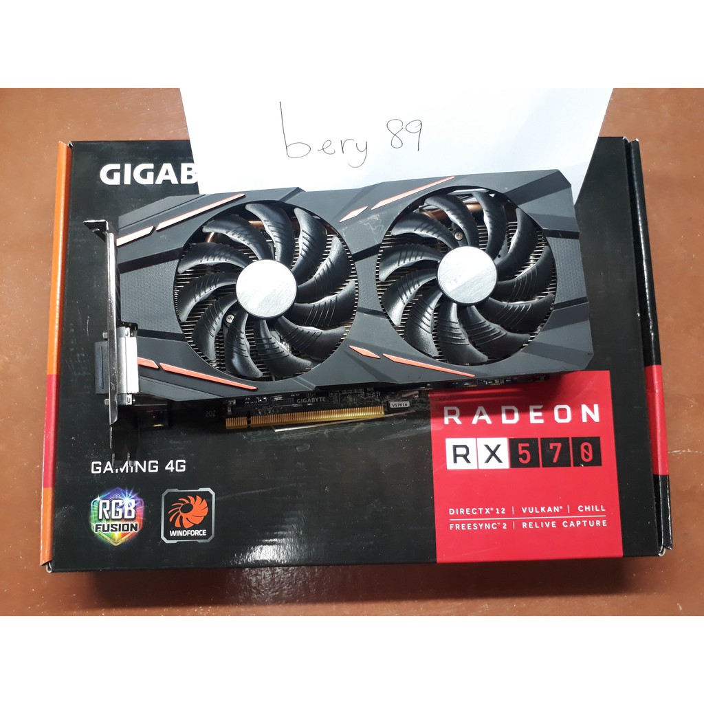 Rx 570 Gigabyte Radeon Gaming 4gb Shopee Malaysia