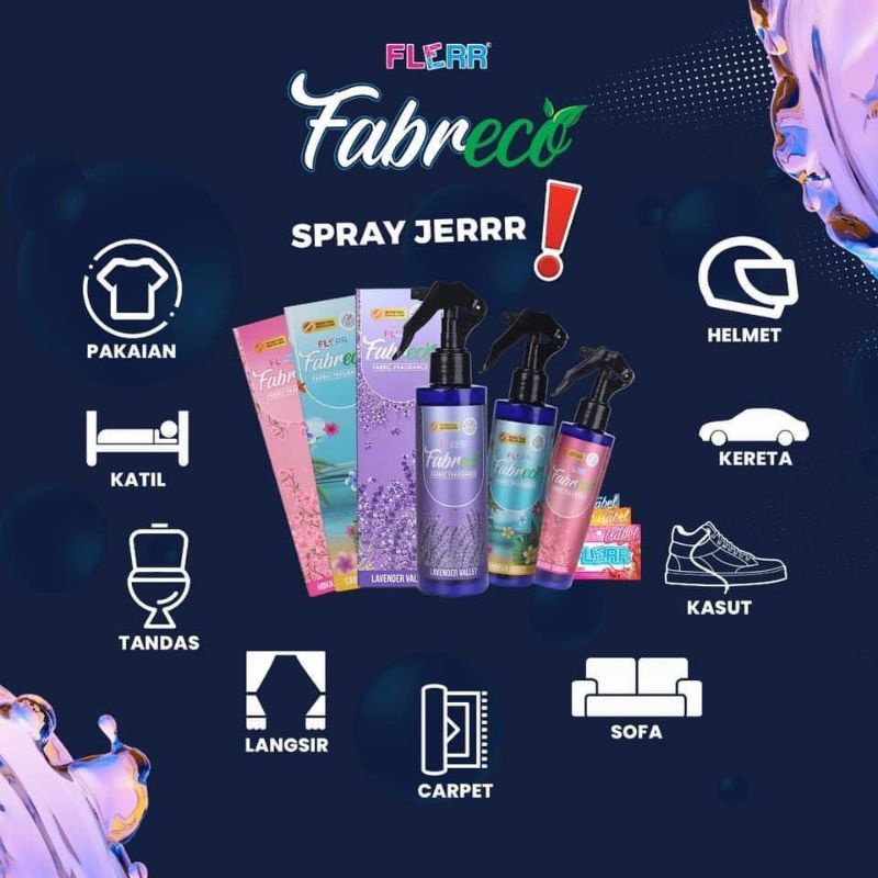 FLERR FABRECO AIR FRESHENERS ORIGINAL HQ FABRIC SPRAY PERFUME