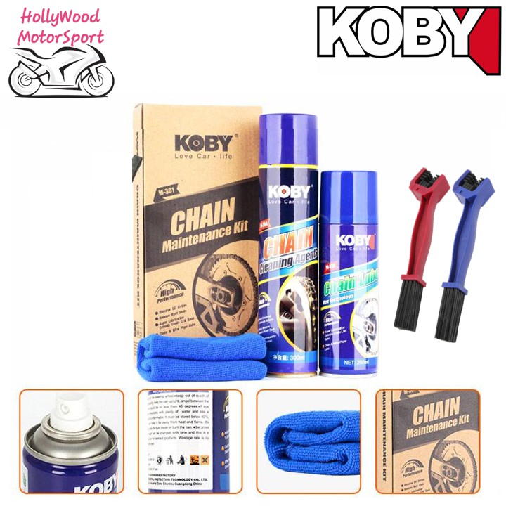 motorbike chain cleaning kit