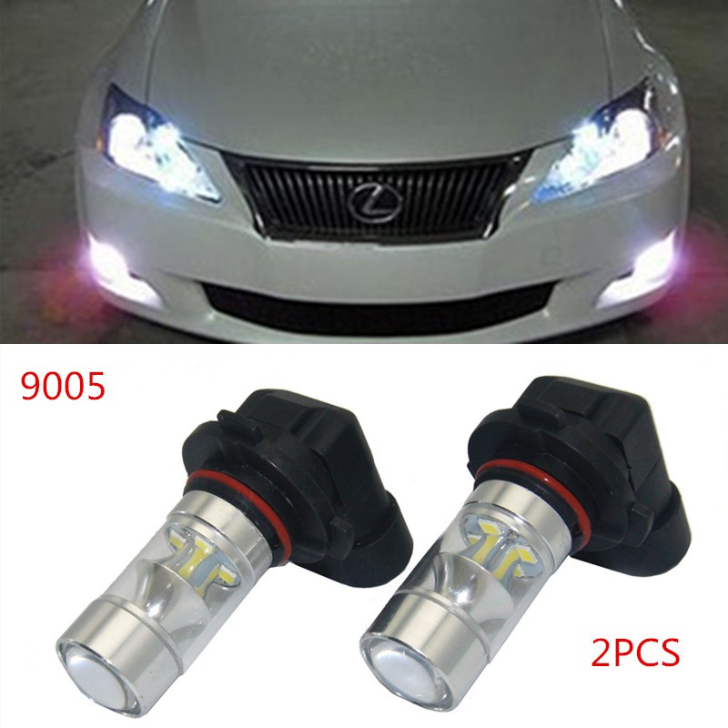 2pcs Super 2pcs New Car LED Fog Lamps 60W 9005 Headlight 