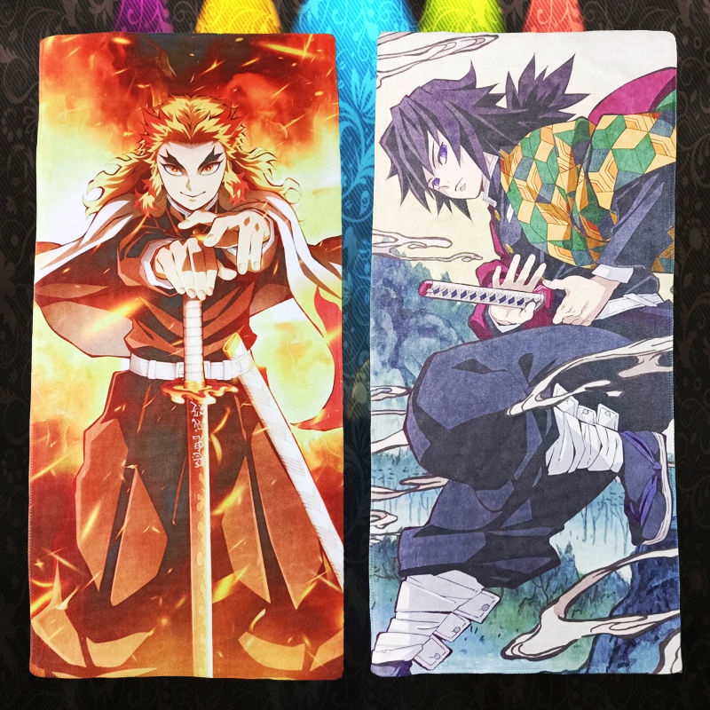 Purpose Durable Demon Slayer Anime towel bath adults Customize room decor Reliable Must - Image 5
