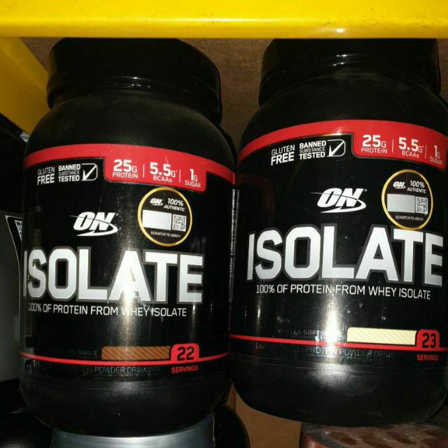 Optimum Nutrition Isolate 100 Whey Protein Isolate Vanilla Soft Serve 23servings Shopee Malaysia