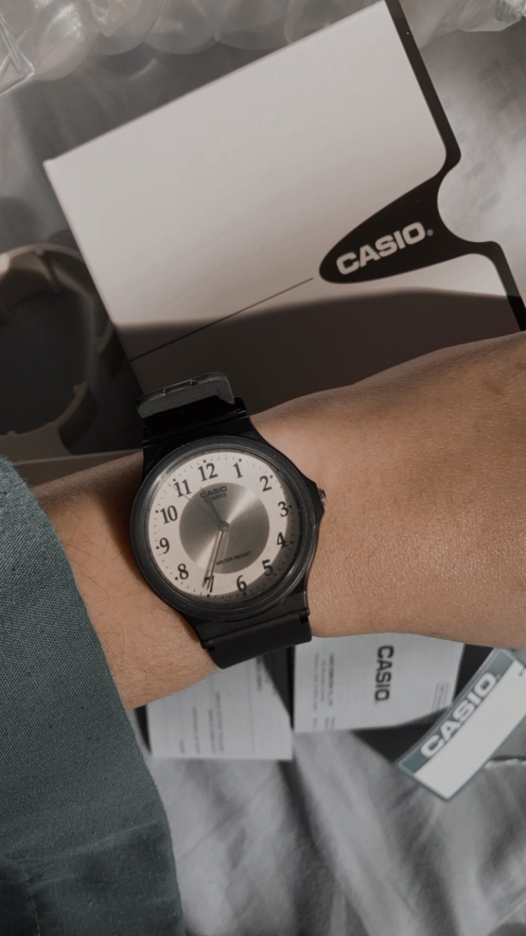 Casio General Mq 24 7b3 Black Resin Band Unisex Youth Watch Shopee Malaysia