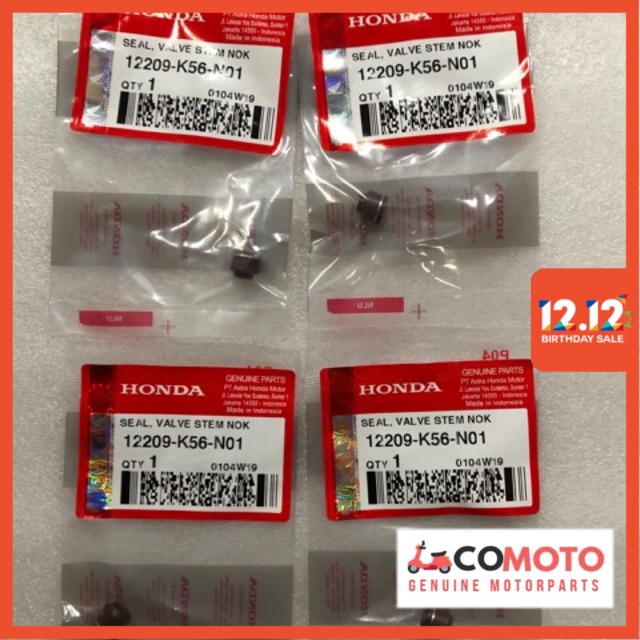 Honda Rs150 Valve Seal 100 Original Honda Genuine Parts Shopee Malaysia 7268