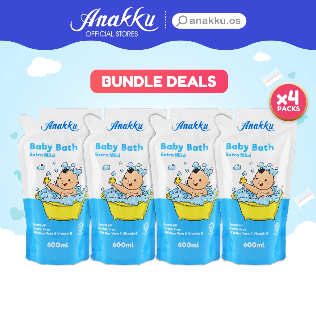 [BUNDLE DEAL] Anakku Baby Bath Refill Pack | Sabun Mandian Bayi Pek Isi ...