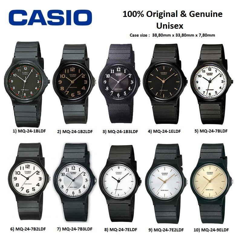 jam elektronik Casio MQ-24 Genuine Watch Unisex