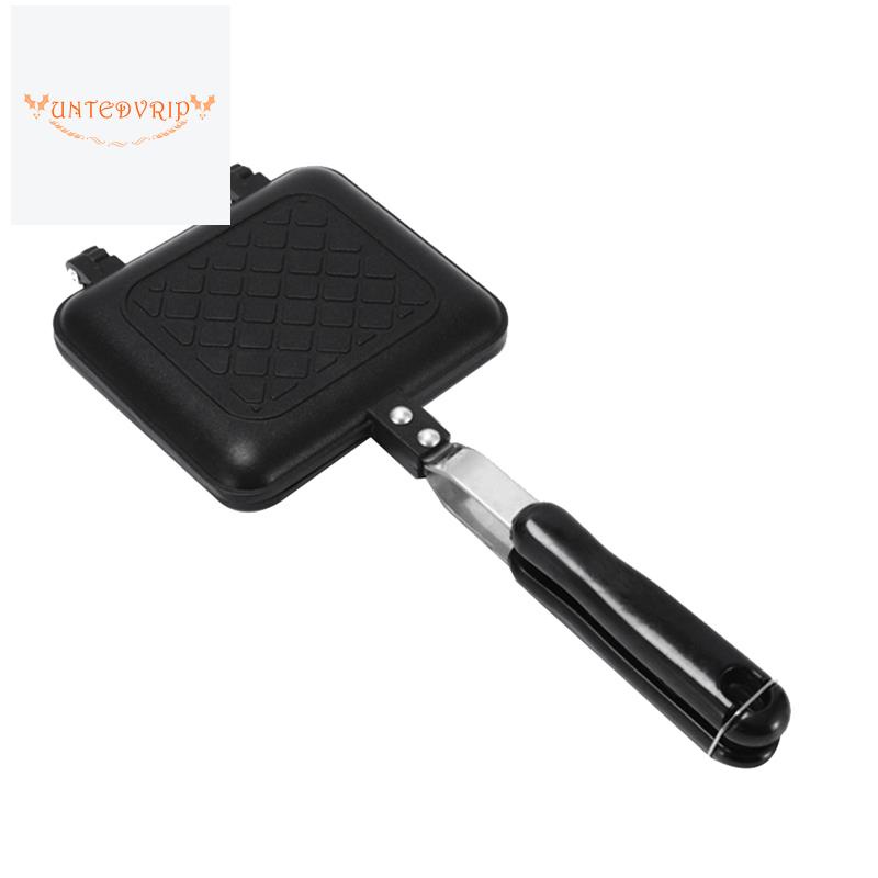 Grilled Sandwich Panini Maker,Bread Toast Breakfast Machine,Hot Sandwich Pan,Nonstick Aluminum Flip Pan,Kitchen Tool