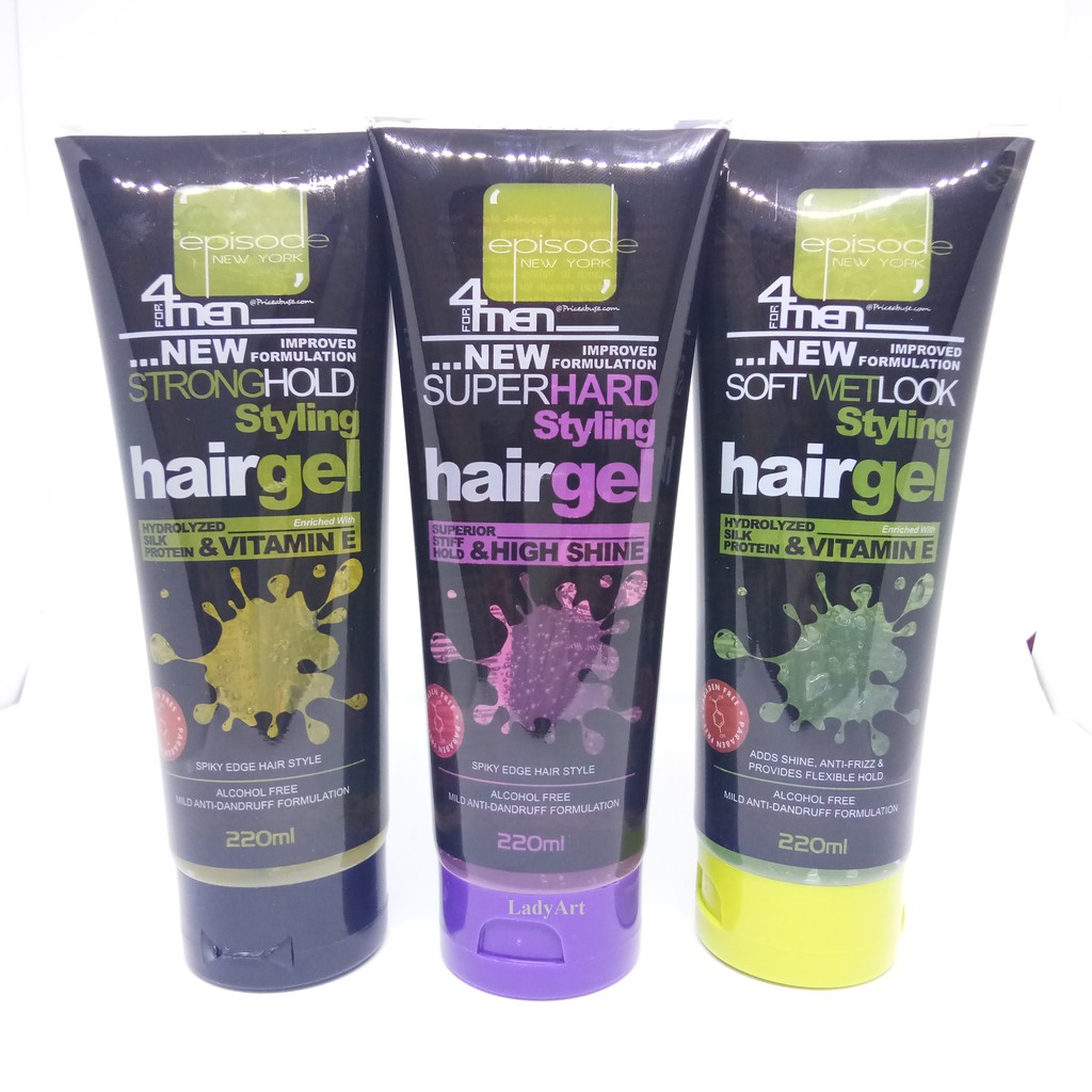Episode New York Men Styling Hair Gel 220ml Shopee Malaysia