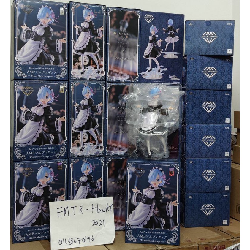 Taito Re Zero Artist Masterpiece Rem Winter Maid Image Ver 27cm Tall Shopee Malaysia