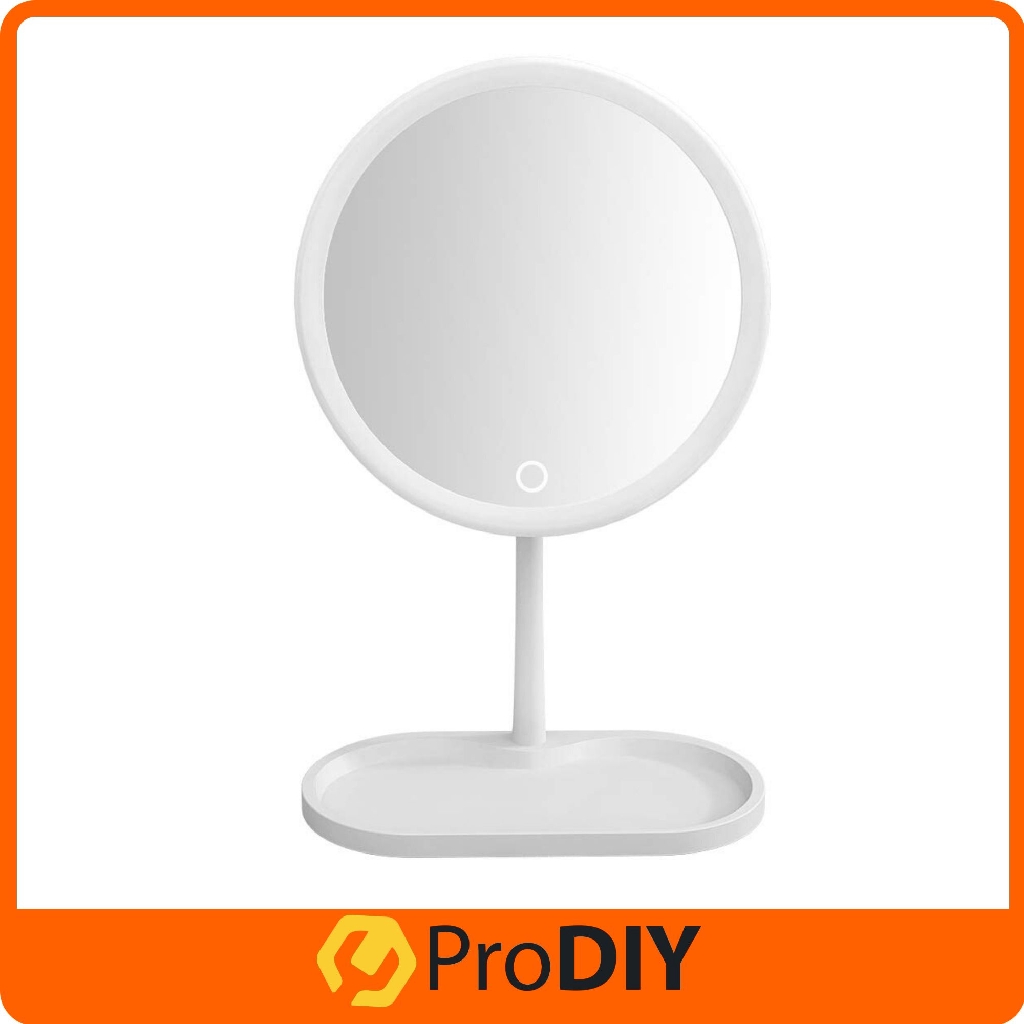 Home Tabletop Mirrors Vanity Mirror with LED Lights Induction Luminescence Magnification Travel Cosmetic Mirror ( 02# )