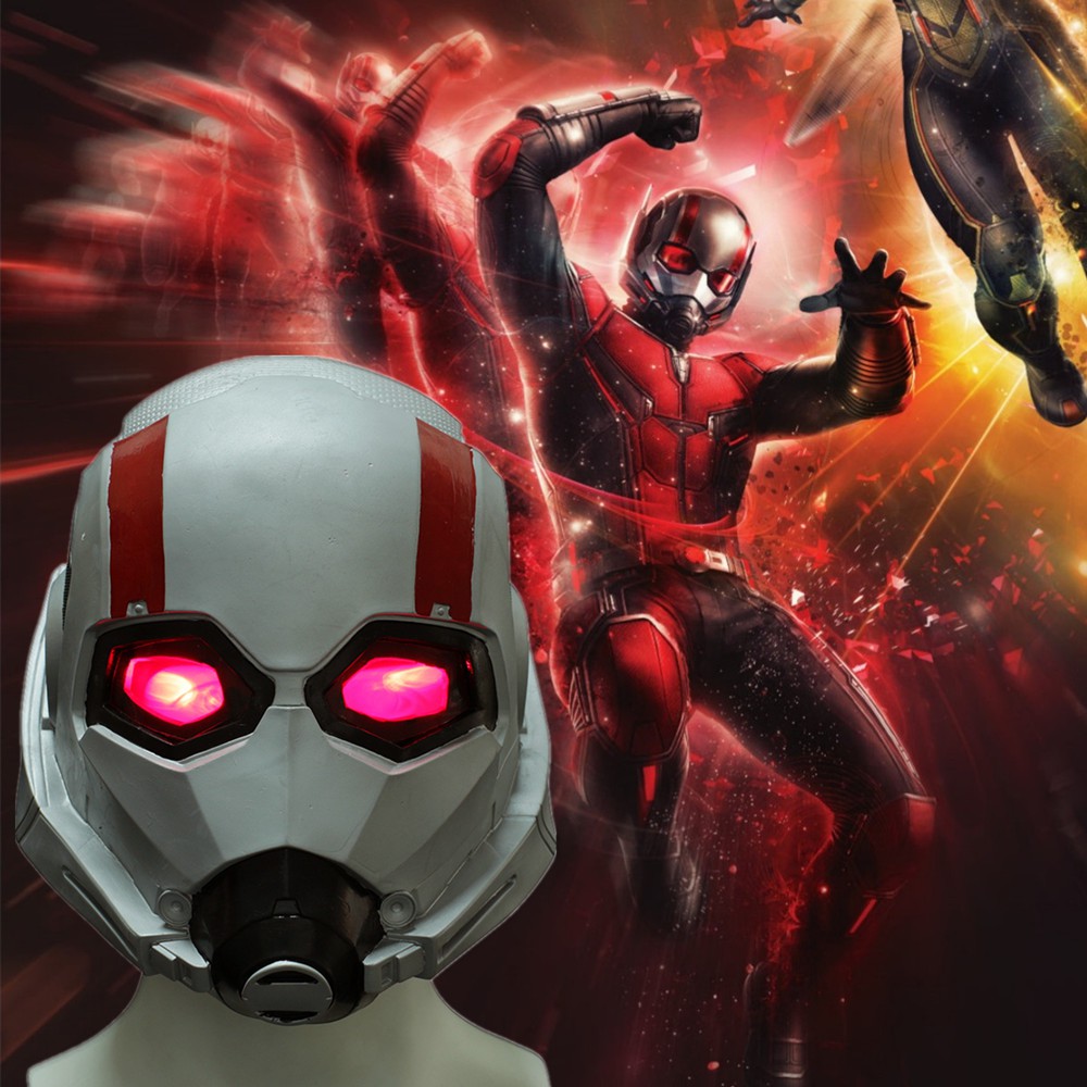 Ant-man 2:Ant-Man and the Wasp Mask Cosplay Wasp Latex LED ...