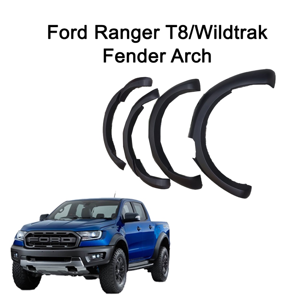 FORD RANGER T8/Wildtrak WHEEL ARCH T8 FENDER FLARES WHEEL ARCH | Shopee ...