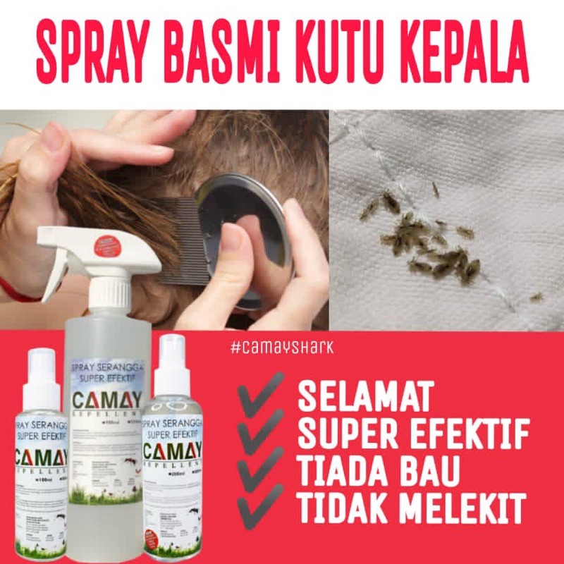 Buy Ubat Kutu Kepala Rambut Natural Head Lice Camay Repellent Seetracker Malaysia